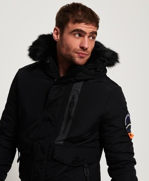 Superdry Everest Bomber Férfi Kabát Fekete | ULPIY3762